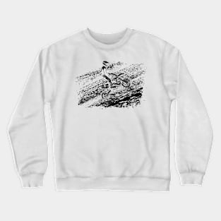 motocross enduro on the hill Crewneck Sweatshirt